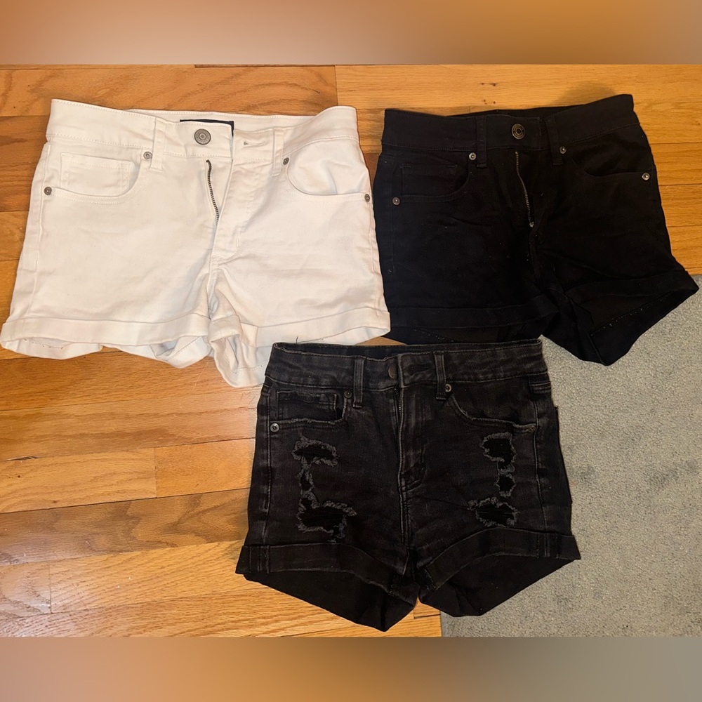 Aeropostale High Rise Denim Shorts Bundle